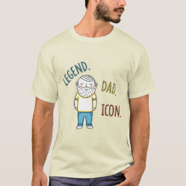 Camiseta Lenda. Pai. Icon. Dia dos Pais