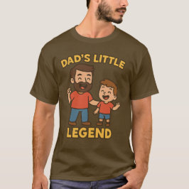 Camiseta Lenda pequena do Pai de Cartoon pai e Filho Corres