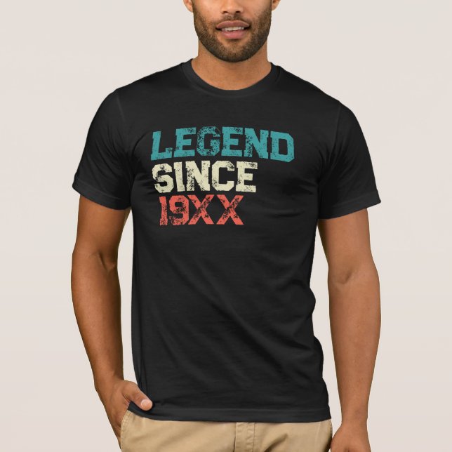 Camiseta Lenda Personalizada de Aniversário (Frente)