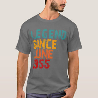 Camiseta Lenda Presentes de Aniversário de 70 anos 1955 Ret