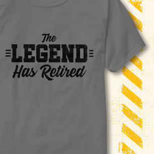 Camiseta Lenda se Aposentou Retro Vintage Piada de Aposenta