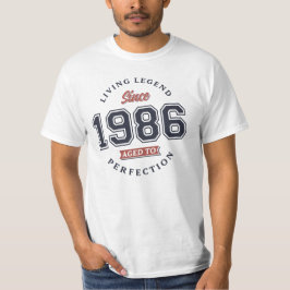 Camiseta Lenda viva 1986 Envelhecido à perfeição