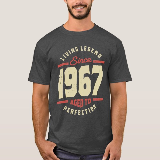 Camiseta Lenda viva desde 1967 56º aniversário (Frente)