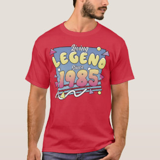 Camiseta Lenda Viva Desde 1985 80Anos de Nascimento Amigos