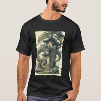 Camiseta Lenda Yokai Dragão Japonês Tatuagem Mito