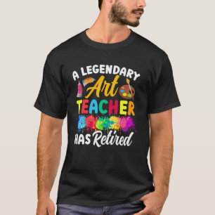 Camiseta Lendária Professora de Arte Aposentou Professora d