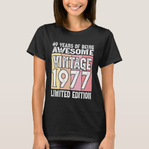 Camiseta Lendário Desde 1977 Edição Limitada Aniversário de