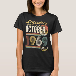 Camiseta Lendário desde outubro de 1969 Parabéns u2013