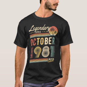 Camiseta Lendário desde outubro de 1981 Feliz Aniversário d