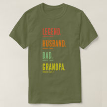 Camiseta Lendário Marido Pai Avô Desde