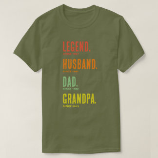Camiseta Lendário Marido Pai Avô Desde