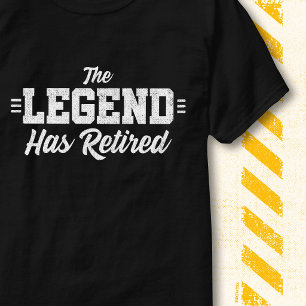Camiseta Lendário Retro Divertido de Aposentadoria Vintage 
