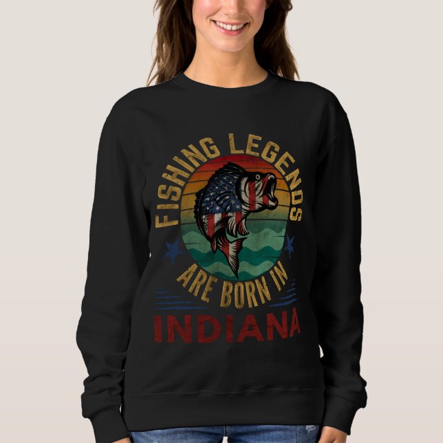 CAMISETA LENDÁRIOS DA PESCA NASCEM EM INDIANA (Frente)