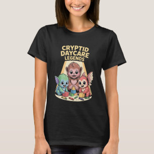 Camiseta Lendas de Creche de Criptozoários Criaturas Fofas