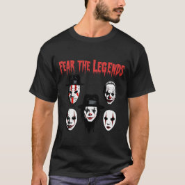 Camiseta Lendas de Máscaras de Filmes de Terror