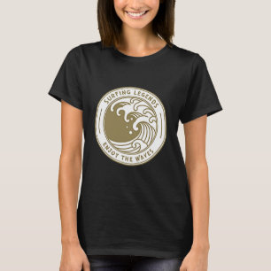 Camiseta Lendas De Surfe Aproveitam As Ondas Surfando