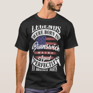 Camiseta Lendas Eram Nasceres No Nascimento De Brunswick Ma