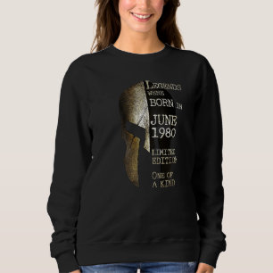 Camiseta Lendas Foram Nasceres Em Junho De 1980 Vintage 42º