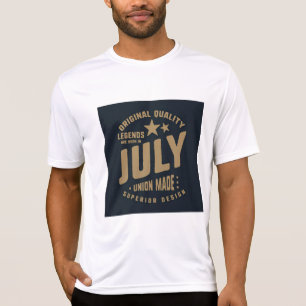 Camiseta Lendas Nascem em Julho Qualidade Original