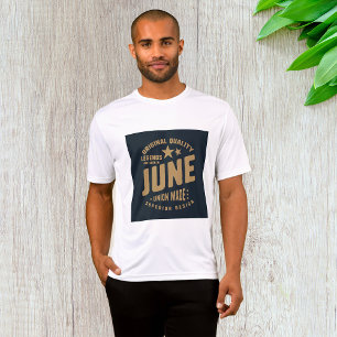 Camiseta Lendas Nascem em Junho Qualidade Original