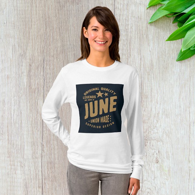 Camiseta Lendas Nascem em Junho Qualidade Original (Criador carregado)