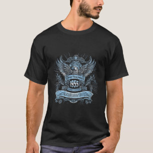 Camiseta Lendas Nasceram Em 1955 Clássico Aniversário De 68