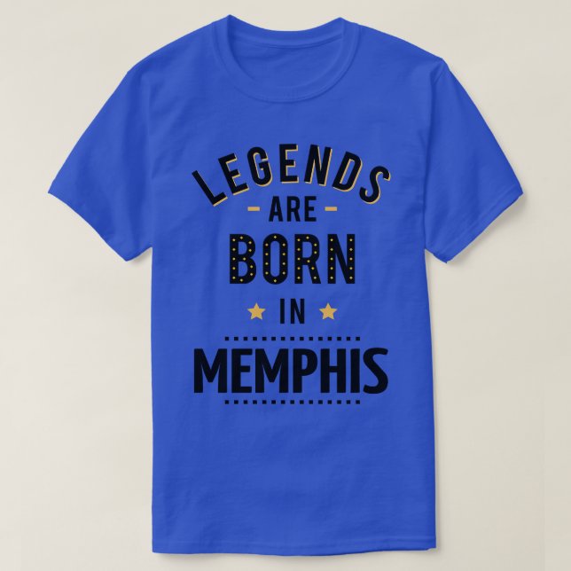 Camiseta Lendas Nasceram Em Memphis (Frente do Design)