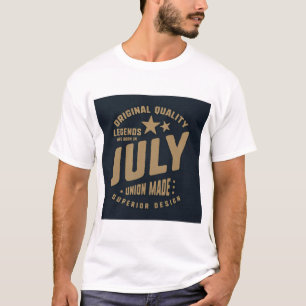 Camiseta Lendas Nasciam Em Julho Qualidade Original