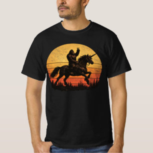 Camiseta Lendas Retrô Divertidas de Pé-Grande Sasquatch e U