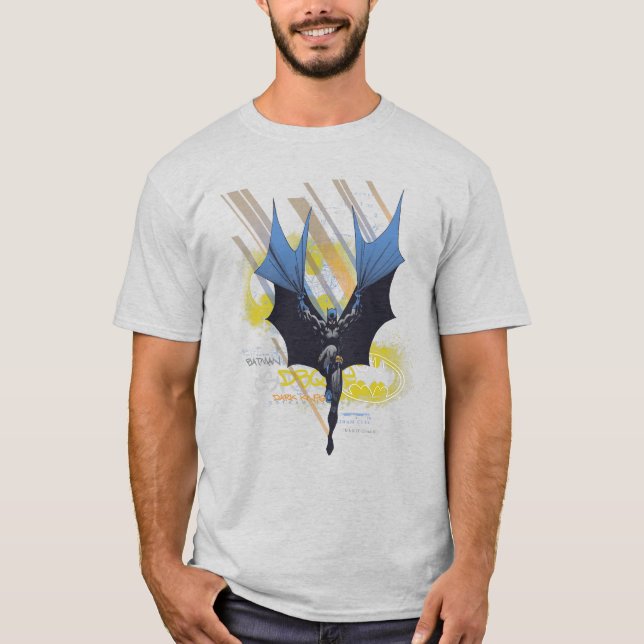 Camiseta Lendas Urbanas de Batman - Grafite Cavaleiro Escur (Frente)