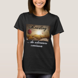 Camiseta Lendo, a aventura continua