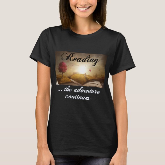Camiseta Lendo, a aventura continua (Frente)