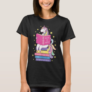 Camiseta Lendo Biblioteca Unicórnio Ler Livros Leitura Lov