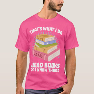 Camiseta Lendo Crianças Eu Li Livros E Sei Coisas Que São B