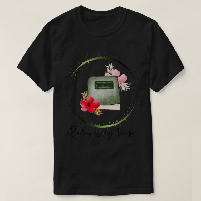 Camiseta Lendo é minha terapia 55 (Frente do Design)