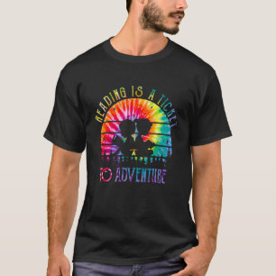 Camiseta Lendo Hob do Leitor de Livros de Tiedye do Adventu