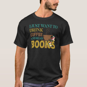 Camiseta Lendo livro de aventuras os leitores bebem café li