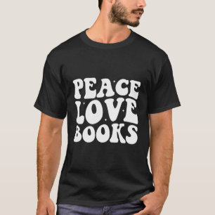 Camiseta Lendo livro de professores Bibliotecários de paz l