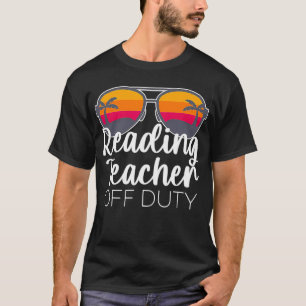 Camiseta Lendo professor fora de serviço Óculos de sol prai