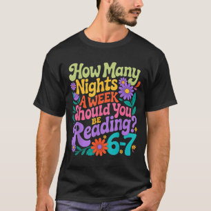 Camiseta Lendo Seis Sete Meme Amante de Livros 67 Professor