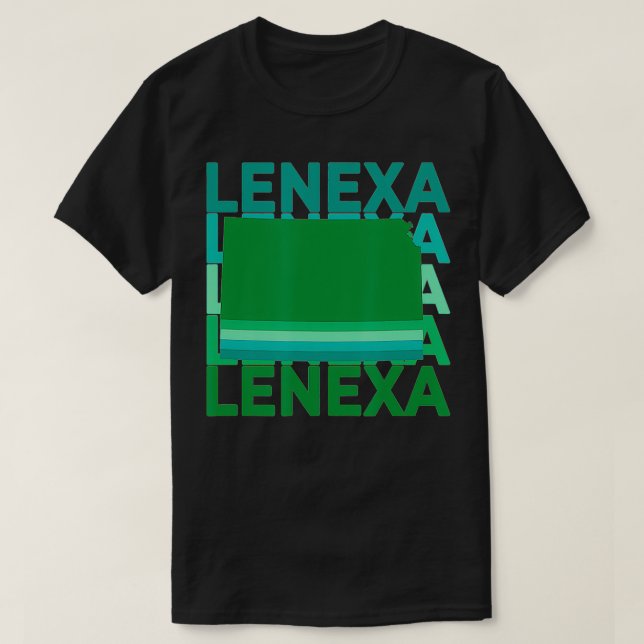 Camiseta Lenea Kansas Green Repeat KS City (Frente do Design)