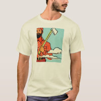 LENHADOR FARPADO COM MACHADO. CUSTOMIZABLE.