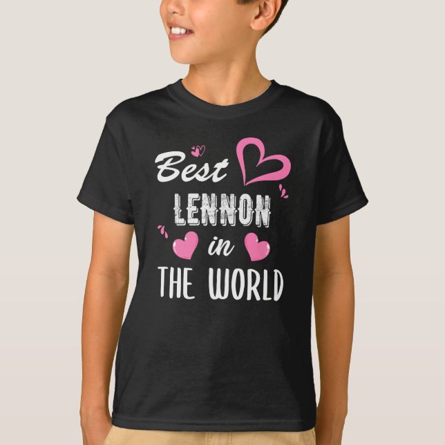 Camiseta Lennon Name, Best Lennon no Mundo (Frente)