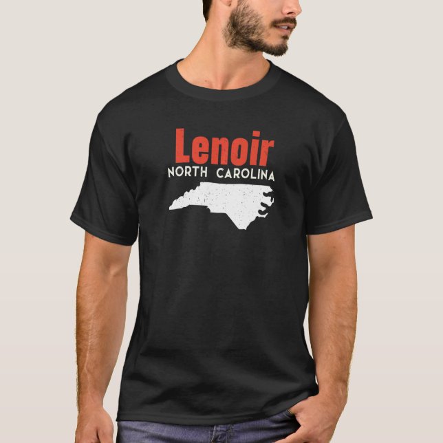 Camiseta Lenoir Carolina do Norte Estados Unidos Viagem (Frente)