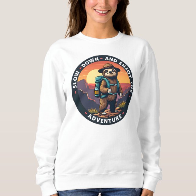 Camiseta Lenta e desfruta da aventura (Frente)