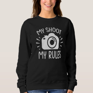 Camiseta Lente de Câmera Fotográfica Minha Tira Minhas Regr
