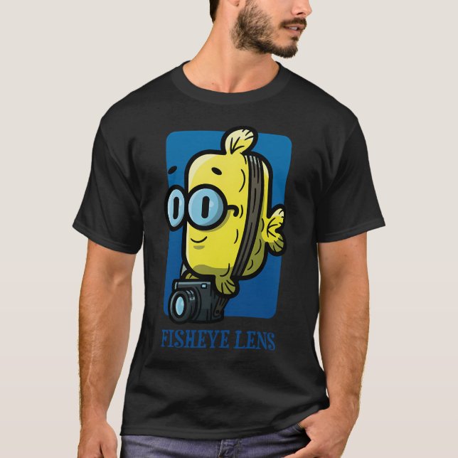 Camiseta Lente FishEye - Azul (Frente)