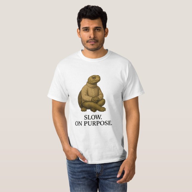 CAMISETA LENTO COM PROPÓSITO. (Frente Completa)