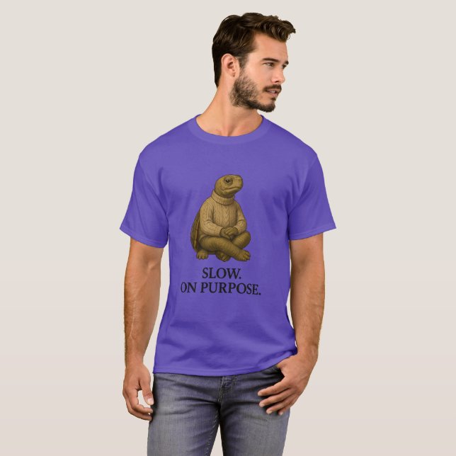 CAMISETA LENTO COM PROPÓSITO. (Frente Completa)