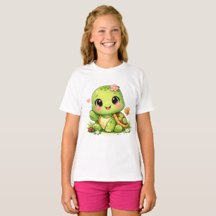 Camiseta Lento e Doce: A Tartaruga Mais Feliz do Jardim